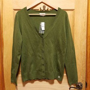 Brand New Loft by Ann Taylor Cotton Cardigan Size M
